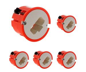 Zenitech - Boîte D pplique Murs Creux placo Ø54mm - Rouge