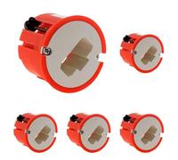 Zenitech - Boîte D pplique Murs Creux placo Ø54mm - Rouge