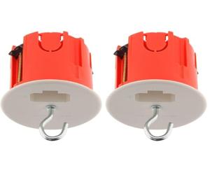 Zenitech Boîte DCL Point de Centre murs creux placo Ø65mm (Lot de 2)
