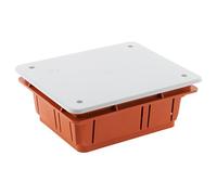 Zenitech - Boîte de dérivation à encastrer 118 x 96 x 50mm - Rouge