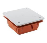 Zenitech Boîte de dérivation à encastrer 92 x 92 x 45mm - Rouge
