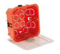 Zenitech - Boîte de dérivation cloison sèche 100x100x40mm - Rouge