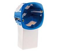 Zenitech - Boîte d'Encastrement pour Micro-Modules Multicloison - 1 Poste - Collerette d'Appui Large - Équipée de Griffes Métalliques - Produit Breveté - Bleu