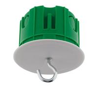 Zenitech - Boîte Encastrement pour Luminaire Au Plafond - Charge Max 25kg - Haute Résistance Au Feu 850° - Dimensions Extérieures Ø67mm x Profondeur 50mm - Vert
