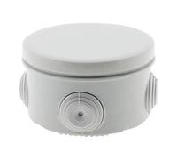 Zenitech - Boîte Étanche Ø80x45mm IP55 - Couvercle à Fermeture 1/4 de Tour - Protection Contre l'Eau et la Poussière - Idéale pour Extérieur - Blanc - 45mm