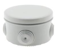 Zenitech - Boîte Étanche Ø80x45mm IP55 - Couvercle à Fermeture 1/4 de Tour - Protection Contre l'Eau et la Poussière - Idéale pour Extérieur - Blanc - 45mm