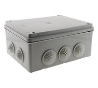 Zenitech - Boîte Étanche Rectangulaire IP54 - Modèle 220 x 170 x 105 mm - Résistance au Feu 750°C - Vis 1/4 de Tour - Entrées Câbles sans Découpe - Blanc