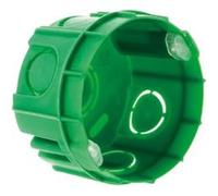 Zenitech - Boîte maçonnerie Ø65x40mm - appareillage vis et griffes + avec vis - Vert G