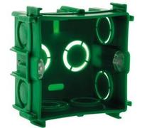 Zenitech - Boîte maçonnerie 75x75mm - appareillage vis et griffes livré + vis - Vert G