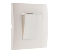 Zenitech - Bouton Poussoir 10A à bornes automatiques - Blanc