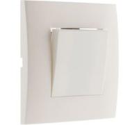 Zenitech - Bouton Poussoir 10A à bornes automatiques - Blanc