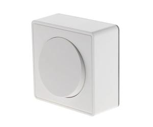 Zenitech - Bouton Poussoir 10A en Saillie Vulco - Installation Facile sans Outils - Idéal pour tous Intérieurs - Fixation Simple par Clips - Blanc