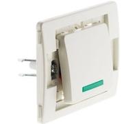 Zenitech Bouton poussoir 10A avec voyant Blanc