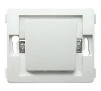 Zenitech - Bouton Poussoir Composable 10A - Mécanisme Interrupteur Double - Bornes Auto, Compatible Gamme Venus, Certifié NF/CE - Vis et Griffes Incluses - Modulaire Polyvalent - Blanc