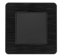 Zenitech - Bouton Poussoir Complet 10A - métal Noir brossé - Kouro