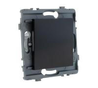 Zenitech Bouton Poussoir encastrable - à Composer - métal Noir brossé - Kouro