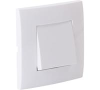 Zenitech Bouton Poussoir encastré + Plaque de Finition Kalya - Blanc