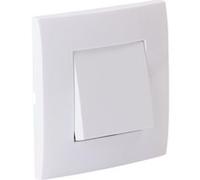 Zenitech - Bouton Poussoir encastré + Plaque de Finition Kalya - Blanc