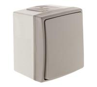 Zenitech Bouton Poussoir étanche IP55 - Gris - Orok