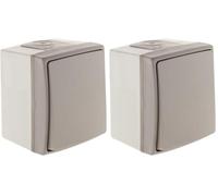 Zenitech - Bouton Poussoir étanche IP55 - Orok (Lot de 2)