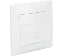 Zenitech Bouton Sonnette encastré Zyna - Blanc
