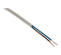 Câble électrique H03VVH2-F 2x0,75mm² blanc - 5m - Zenitech
