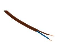 Câble électrique H03VVH2-F 2x0,75mm² marron - 5m - Zenitech