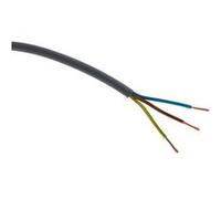 Zenitech Câble d'alimentation électrique H05VV-F 3G1,5mm² Gris - 5m
