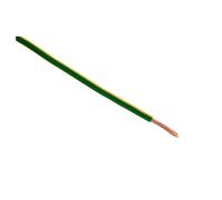 Zenitech Câble d'alimentation électrique H07V-R 6mm² Jaune et Vert - 5m