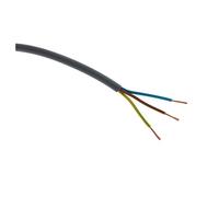 Zenitech Câble d'alimentation électrique HO5VV F 3G1 Gris 5m
