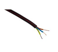 Zenitech - Câble d'Alimentation Électrique U1000R2V 3G1,5mm² - Gaine PVC Robuste - Installation Intérieure ou Extérieure - Protection Fiable contre les Risques - Noir - Longueur 10m