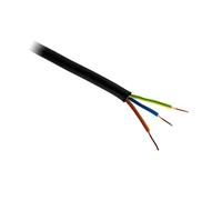 Zenitech Câble d'alimentation électrique U1000R2V 3G6 noir - 100m