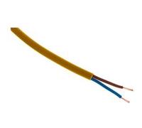 Câble d'alimentation électrique H03VVH2-F 2x 0,75mm² - Or - 5m - Zenitech
