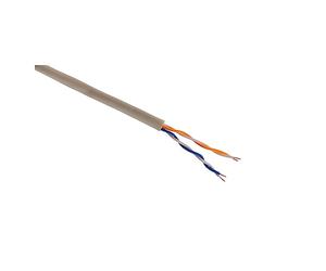Zenitech Câble téléphone - 2 Paires 0,6mm² - Ivoire - 10m
