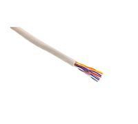Zenitech - Câble téléphone S298 4 paires 0,6mm² ivoire - 5m