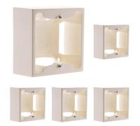 Zenitech Cadre saillie 80 x 80 x 40 entraxe 60mm - Blanc (Lot de 5)