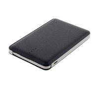 Zenitech - Chargeur Powerbank de Poche 5000mAh - Compatible USB Type A, Micro USB, Lightning - Câble Micro USB Intégré - Adaptateur Lightning Inclus - Noir