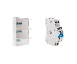 Zenitech - Coffret Électrique Équipé 39 Modules 11 Disjoncteurs + Disjoncteur PH/N 32A Nf pour Cumulus Chauffe-Eau + Ensemble Complet de Protection Électrique pour Installation Domestique ou Tertiaire