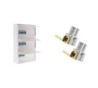 Zenitech - Coffret Électrique Équipé 39 Modules 11 Disjoncteurs + Lot de 2 Bornes de Raccordement Horizontales pour Installation Domestique ou Professionnelle