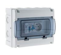 Coffret électrique étanche IP65 8 modules équipé + accessoires - Zenitech