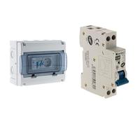 Zenitech - Coffret Électrique Étanche Ip65 8 Modules Équipé + Accessoires pour Kit D'Installation Électrique Étanche + Disjoncteur PH/N 20A Nf pour Cumulus et Chauffe-Eau