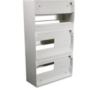 ZENITECH Coffret électrique nu/à équiper 3 rangées 39 modules blanc