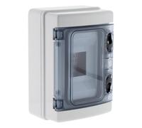 Zenitech Coffret étanche IP65 4 modules livré avec accessoires
