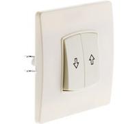 Zenitech Commande volet roulant Diwone – borne-Auto, vis et griffes – Blanc