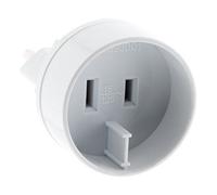 Zenitech - Convertisseur Prise Électrique - Compact et Léger pour Voyage - Sécurité Enfant Intégrée - Compatible Prises Européennes - Blanc