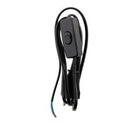 Zenitech - Cordon avec Interrupteur pour luminaire 1,5m - Noir
