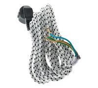 Zenitech - Cordon Fer à Repasser 3G1 - Blanc - Longueur 3 m - Remplacement Idéal pour Câbles Défectueux - Câble Flexible et Résistant - Usage Domestique Facile - Installation Rapide et Sécurisée