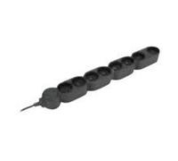 zenitech - Coupe-circuit - CA 230 V - 3680 Watt - connecteurs de sortie : 8 (8 x alimentation) - 1.5 m cordon - noir moucheté