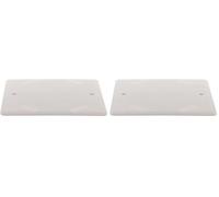 Zenitech - Couvercle carré 100x 100mm (livré avec vis) (Lot de 2)