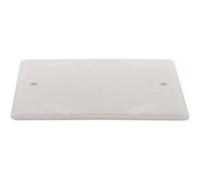 Couvercle carré 100x100mm + vis - Blanc - Zenitech